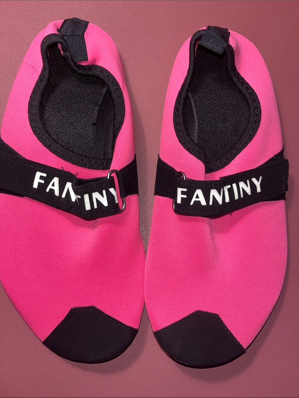 Women's Hot Pink Water Sandals - Slip-On Beach Shoes